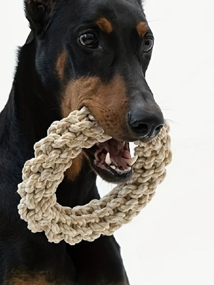 Stornfield robust cotton chew ring for dogs