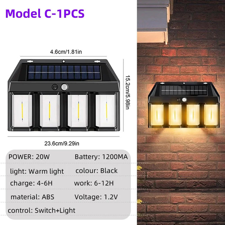 Night Guard LED Solar Wall Waterproof Lamp | Stornfield