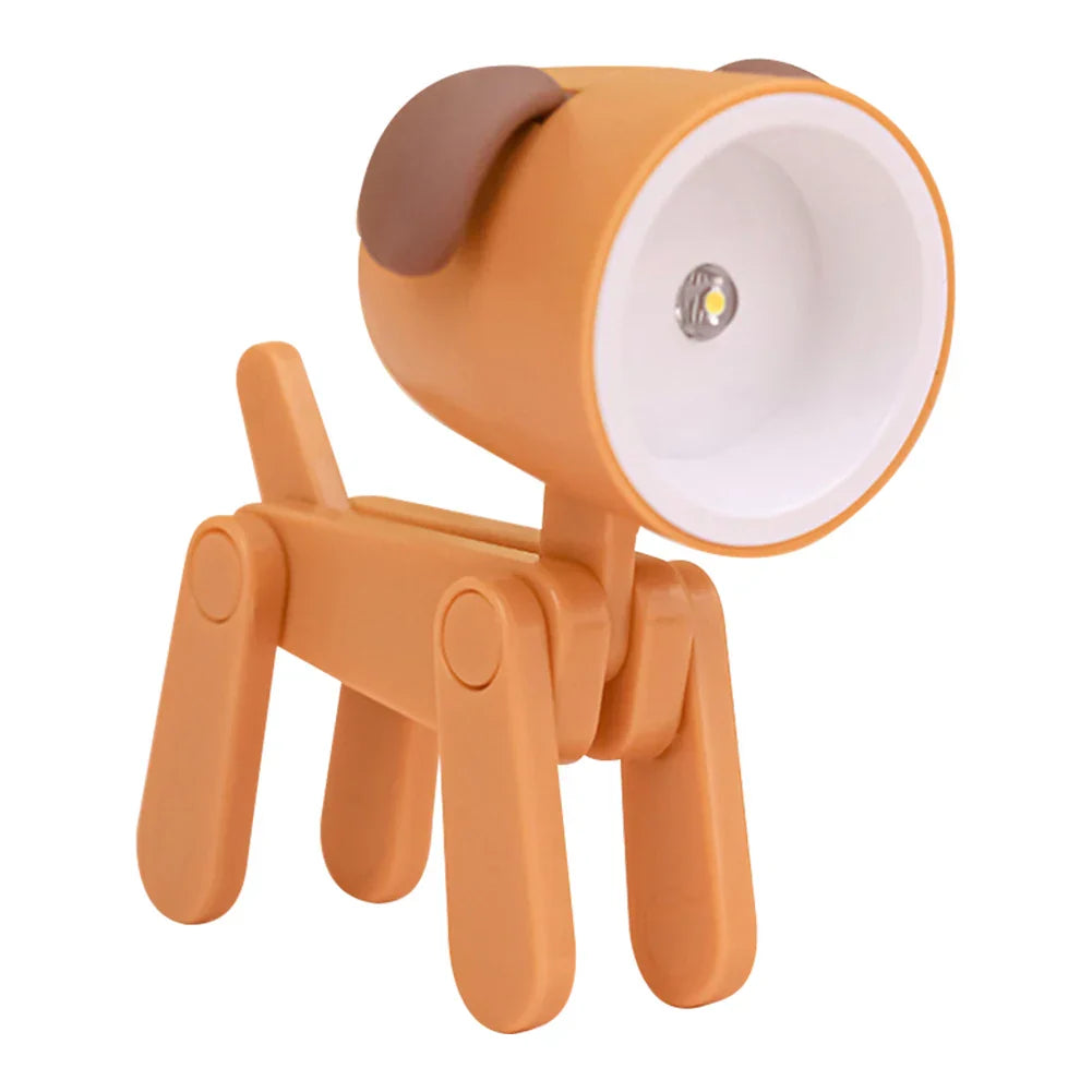 Stornfield | Cute LED Night Light - Mini Dog, Deer, Dinosaur Foldable Table Lamp for Children's Bedroom