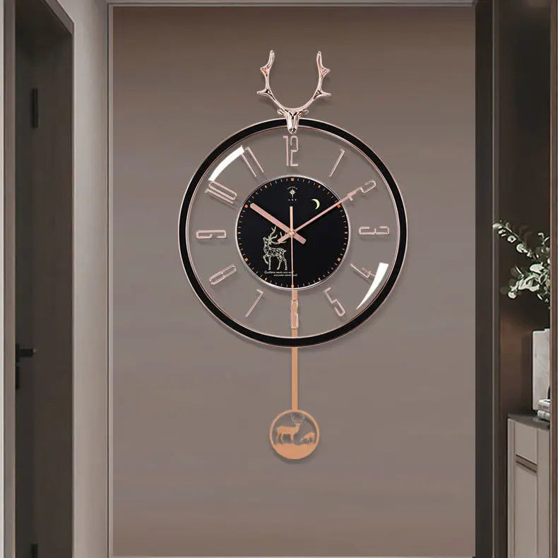 Luxurious silent wall clock – Modern design with large dial for living room | Stornfield