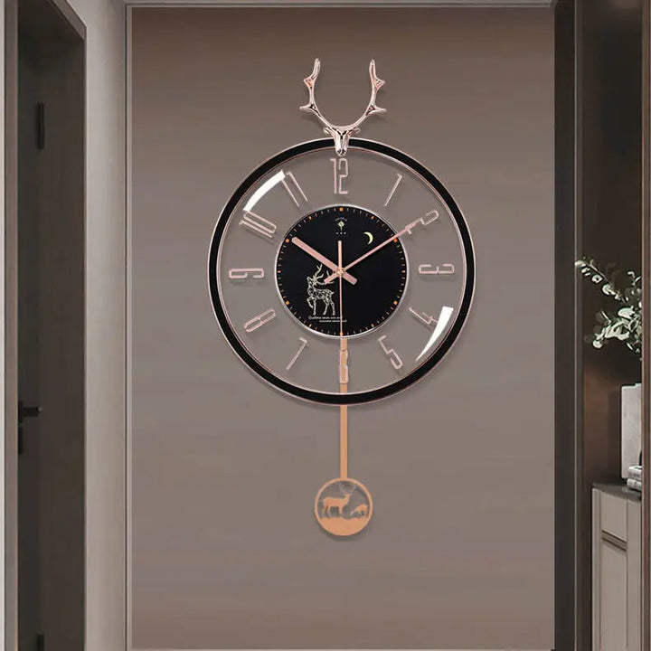 Luxurious silent wall clock – Modern design with large dial for living room | Stornfield