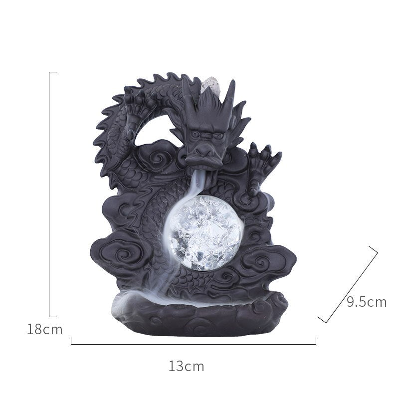 Mystic Dragon Lucky Clay Waterfall Burner | Stornfield