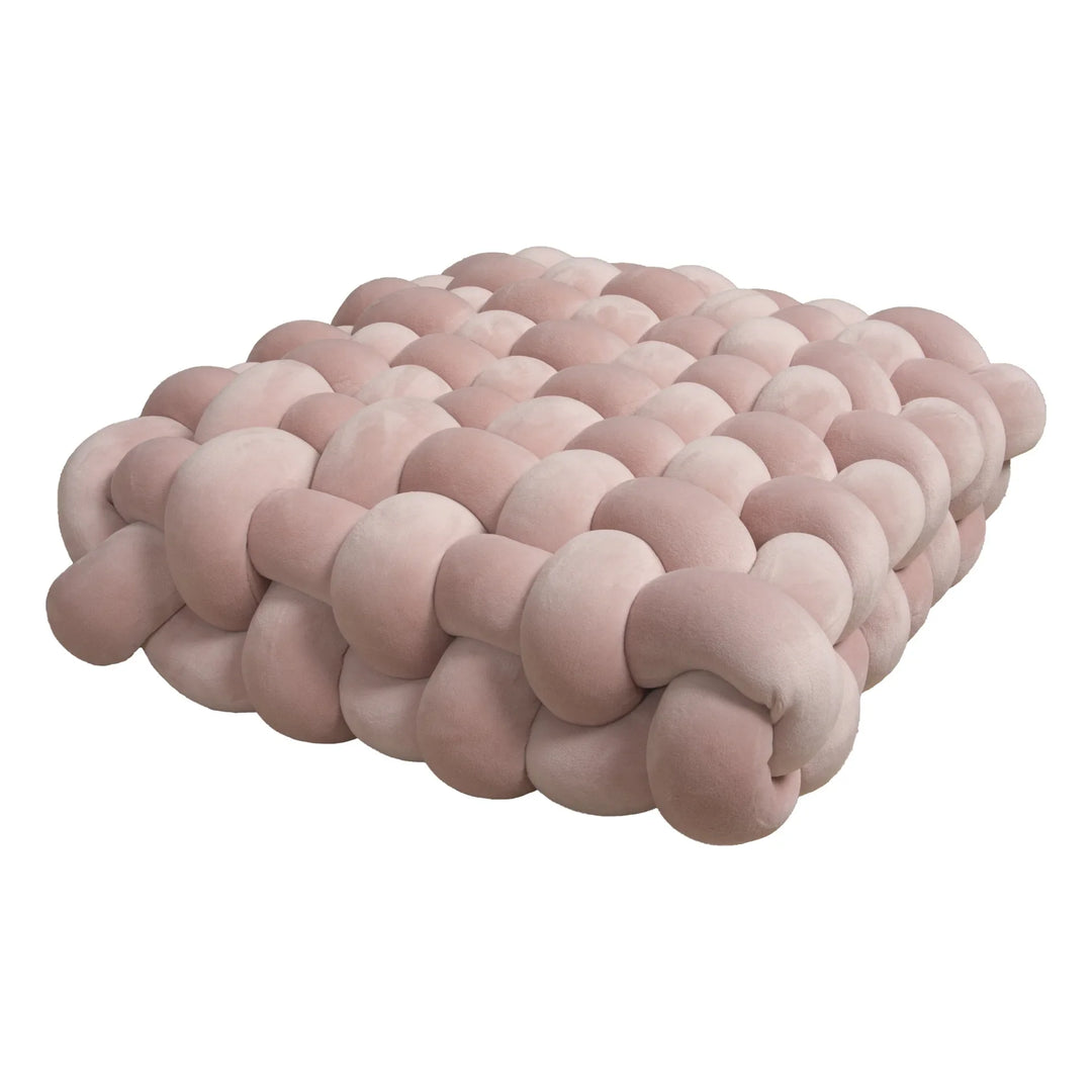 Thick woven knot cushion | Stornfield