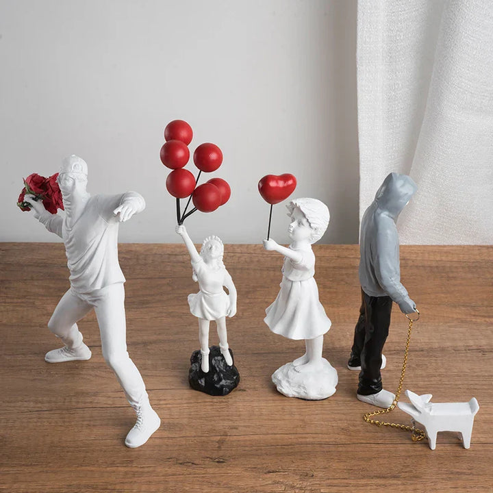 Stornfield | Collection of sculptures inspired by Banksy
