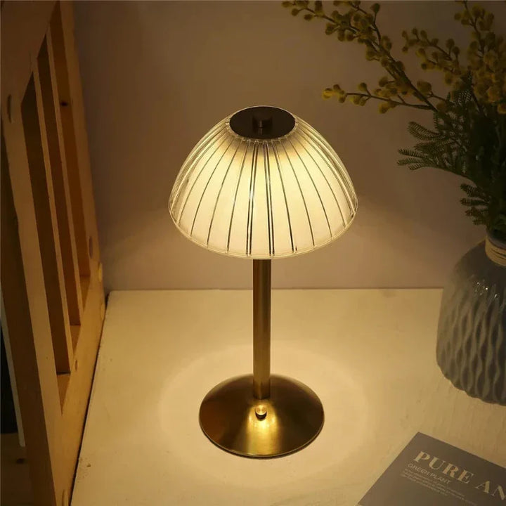 Stornfield | GlassGleam | Three-Color Wireless Dimmable LED Table Lamp