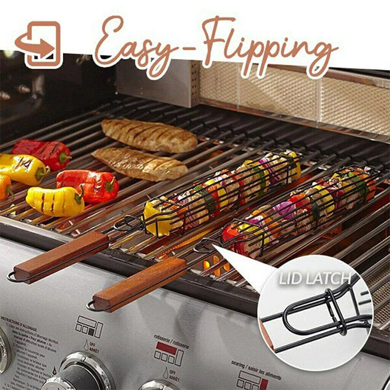 Portable Non-Stick Grill Basket for Camping Trips and Picnics | Stornfield