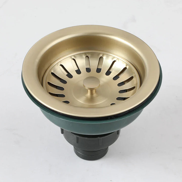 AquaGuard Stainless Steel Sink Strainer with Odor Filter – Pop-Up Stopper & Anti-Blocking Basket Stornfield