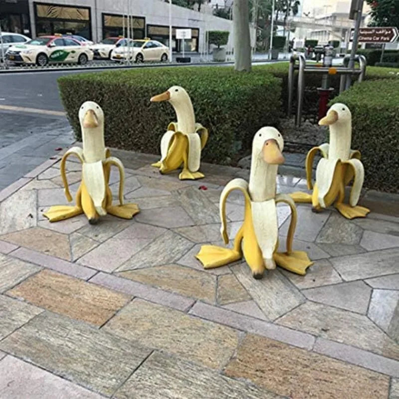 Stornfield | Banana Duck Sculpture | Playful Garden Decoration!