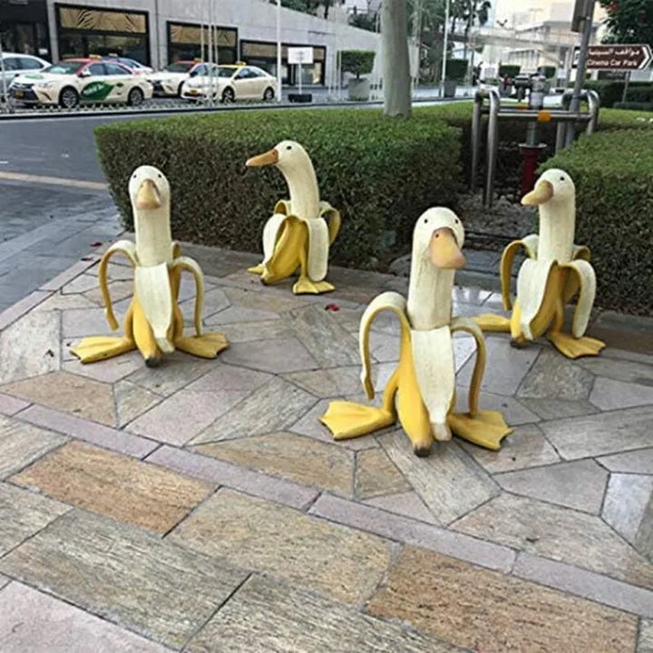 Stornfield | Banana Duck Sculpture | Playful Garden Decoration!