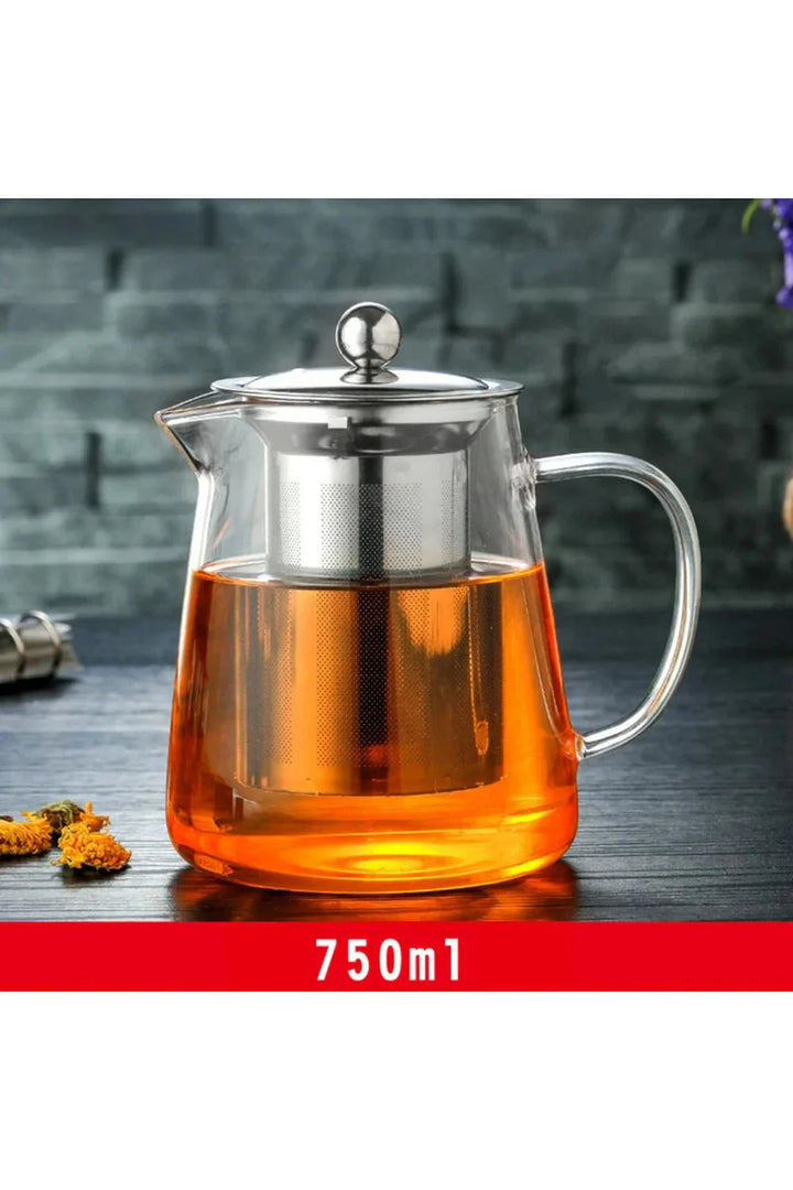 Stornfield | Glass Teapot with Stainless Steel Infuser