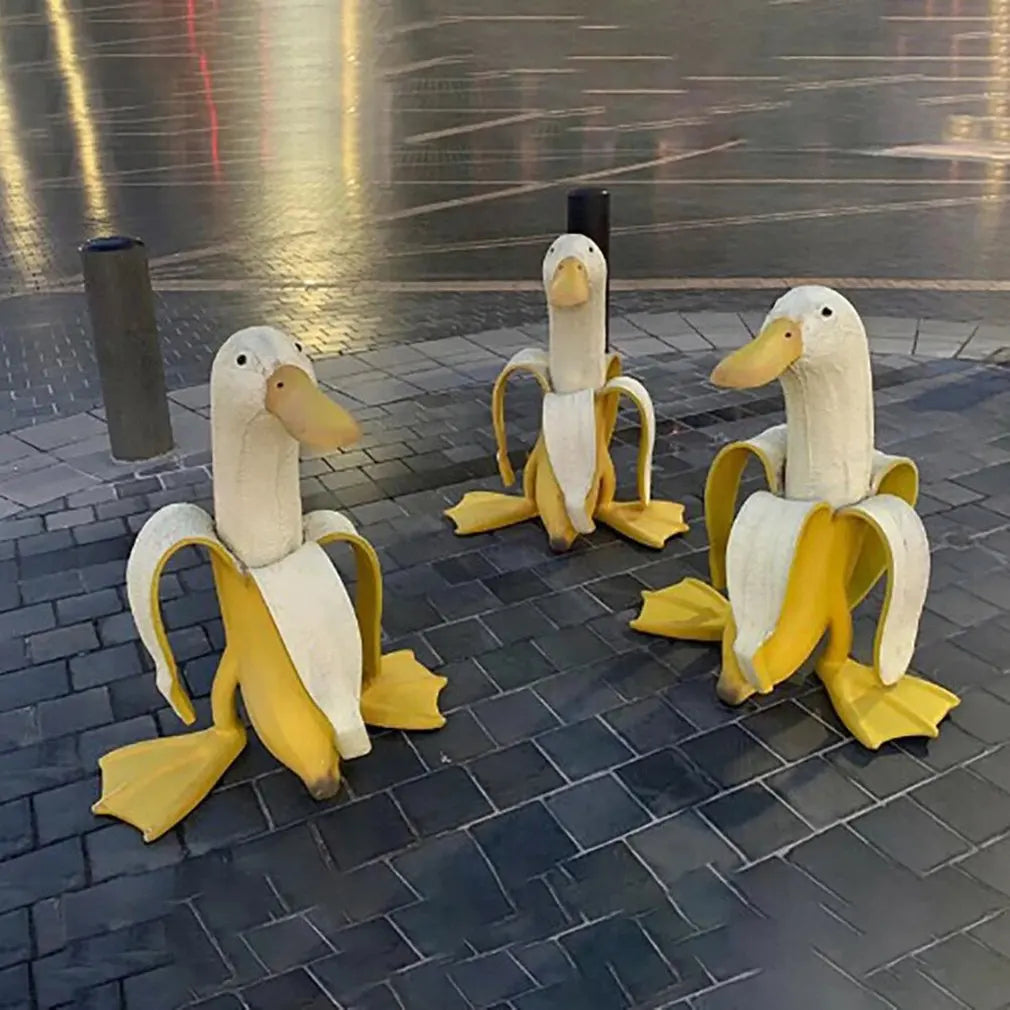 Peeled Banana Duck Face Garden Decor | Stornfield