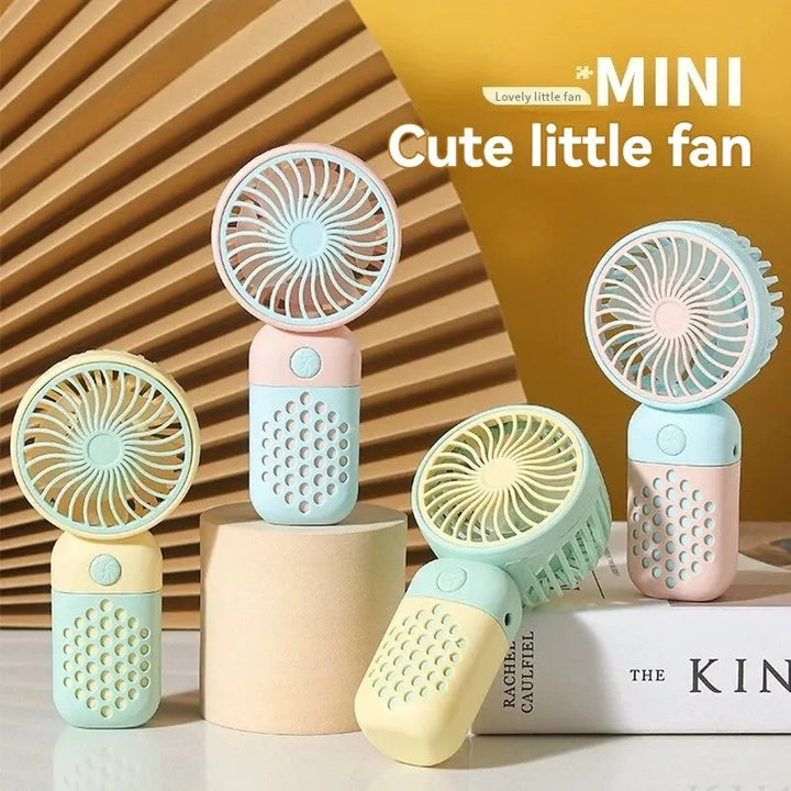 2024 New Cartoon Handheld Charging Fan - Cute and Portable Mini USB Pocket Fan for Students | Stornfield
