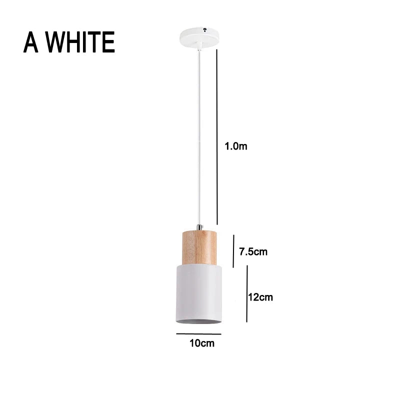 Stornfield | Nordic Metal and Wood LED Pendant Light - Modern Hanging Lamps for Dining Room and Kitchen