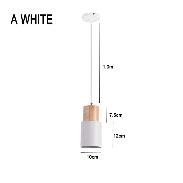 Stornfield | Nordic Metal and Wood LED Pendant Light - Modern Hanging Lamps for Dining Room and Kitchen