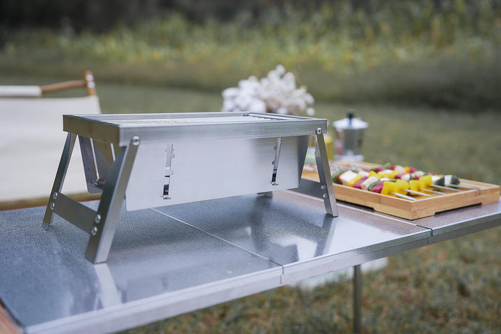 Ultimate Camping Style Stainless Steel Foldable Grill | Stornfield