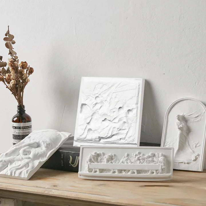 Stornfield | Nordic Style Character Statue Plaster DIY Painted Props Photography Table Decorations Home Art Plaster Decor