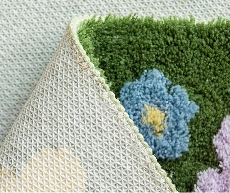 Moss and Floral Garden Rug | Stornfield