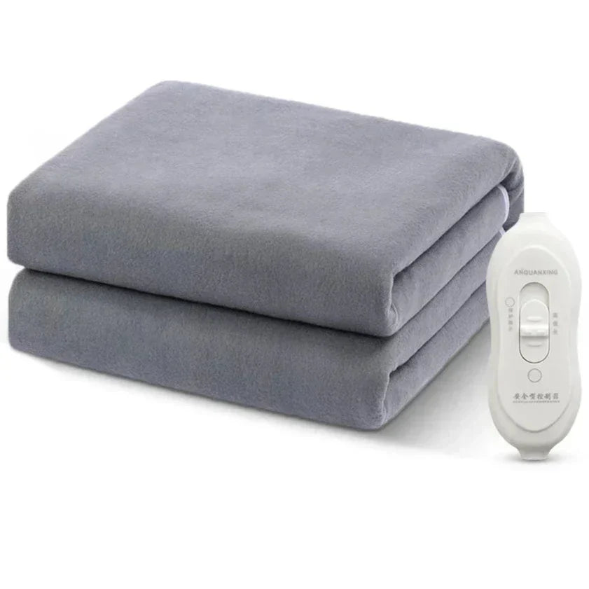 Electric heating blanket with thermostat control 220V - Intelligent temperature control for even heat and comfort on cold days | Stornfield