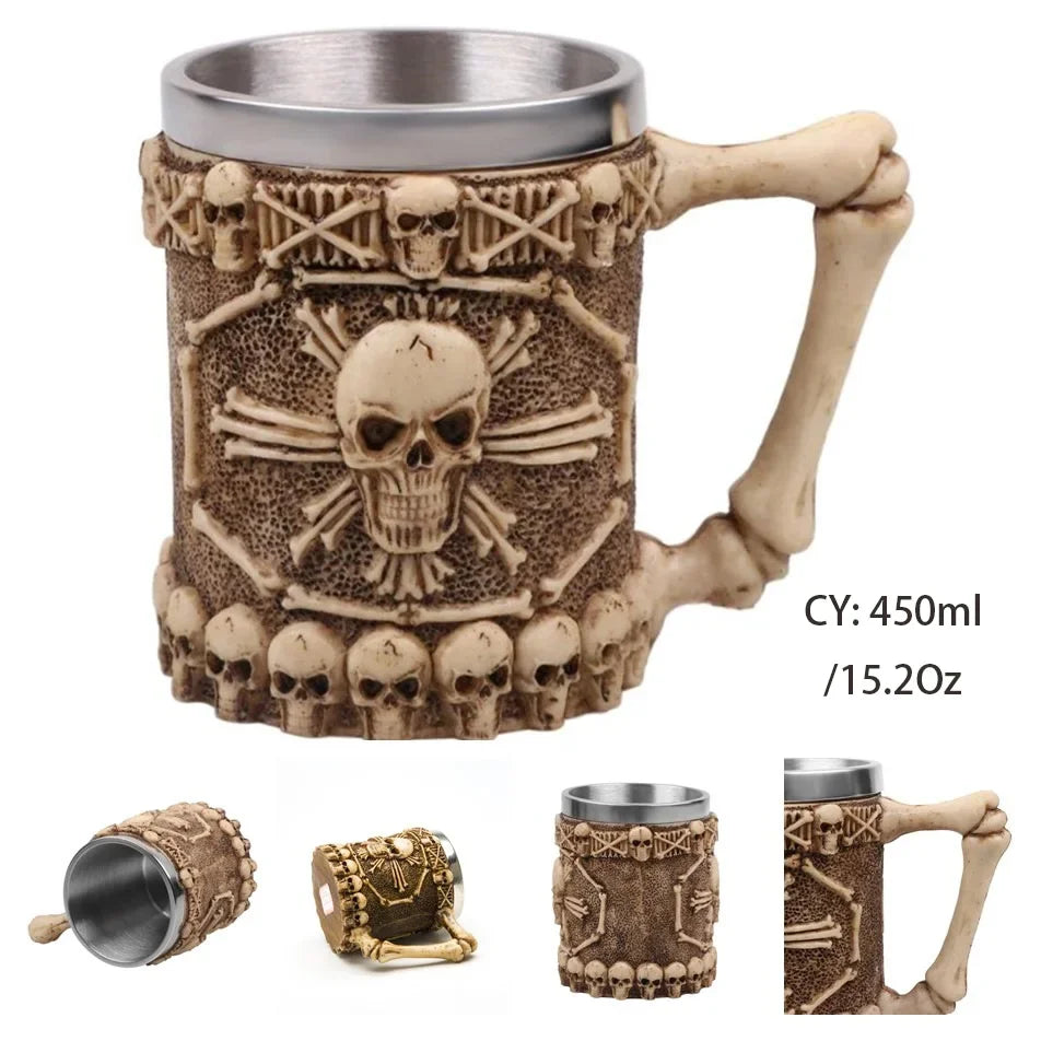 Stornfield | Medieval Dragon Stainless Steel Resin Mug as Coffee Mug or Tea Mug