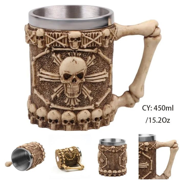 Stornfield | Medieval Dragon Stainless Steel Resin Mug as Coffee Mug or Tea Mug