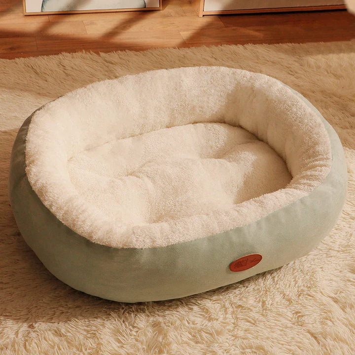 Stornfield Oval Plush Bed for Dogs & Cats