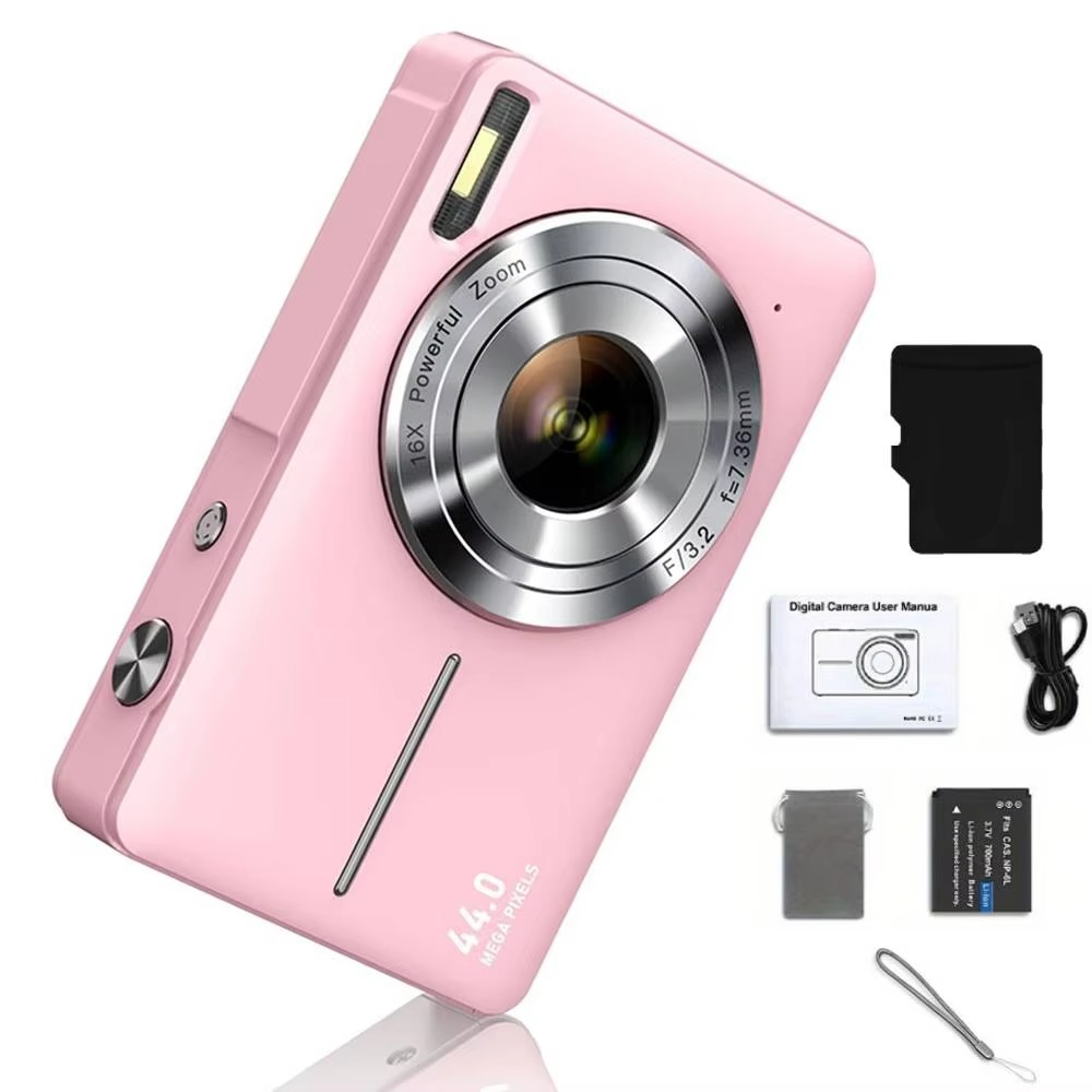 Stornfield | High-Resolution Kids' Digital Camera - 1080P HD, 44MP with 16X Zoom