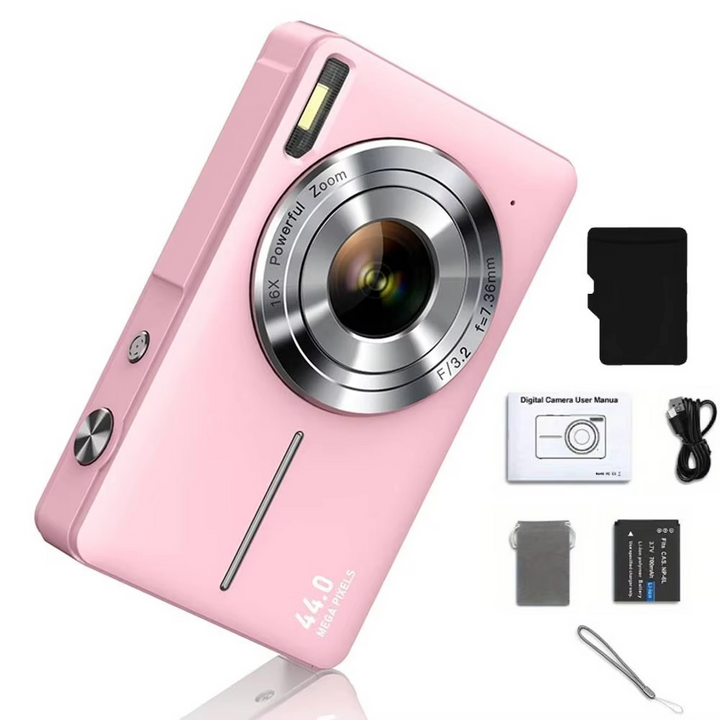 Stornfield | High-Resolution Kids' Digital Camera - 1080P HD, 44MP with 16X Zoom