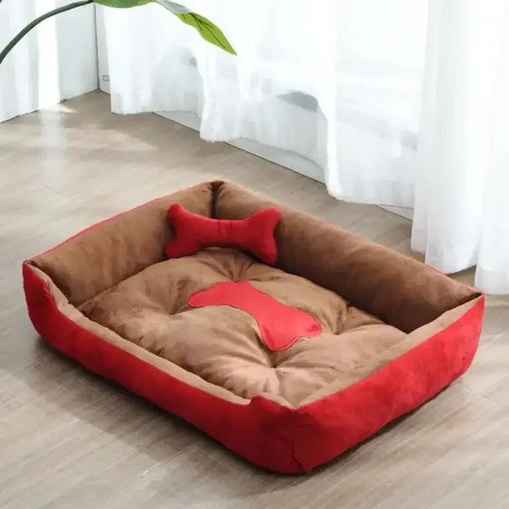Modern and cozy linen dog bed Stornfield