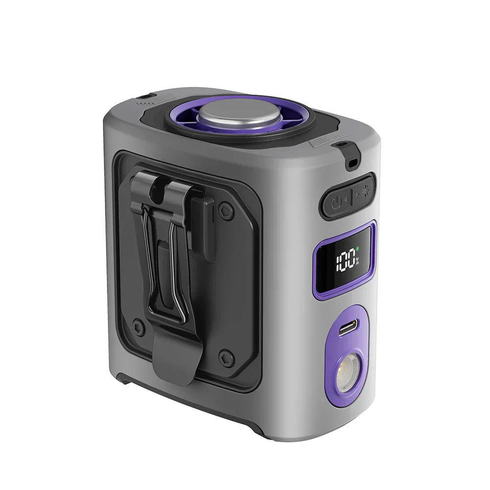 8000mAh Portable Cooling Hip Fan with Power Bank & LED Light – FrostBreeze | Stornfield