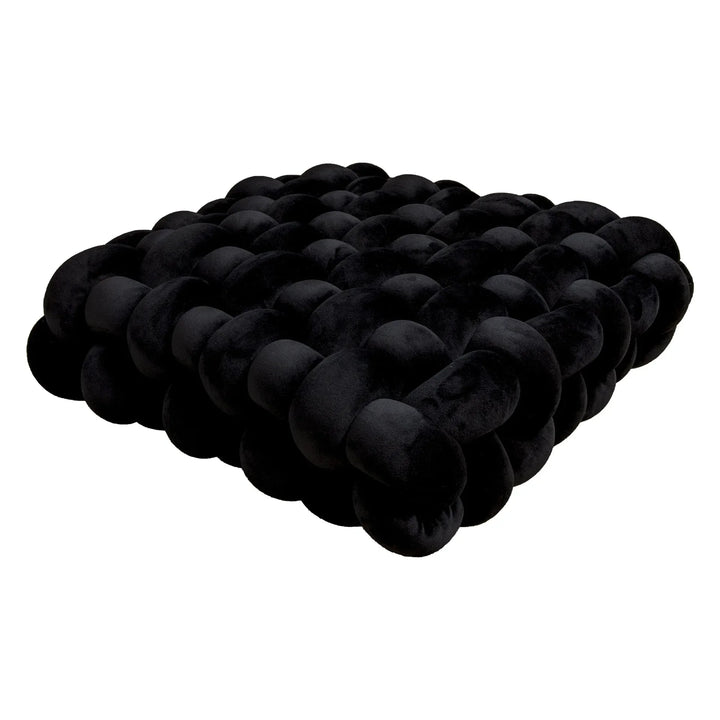 Thick woven knot cushion | Stornfield