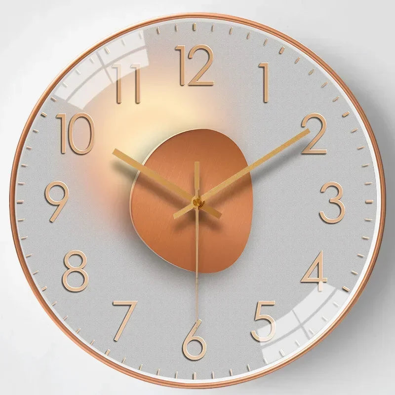 SilentTime - Classic Style Digital Wall Clock - 8 Inch Stornfield