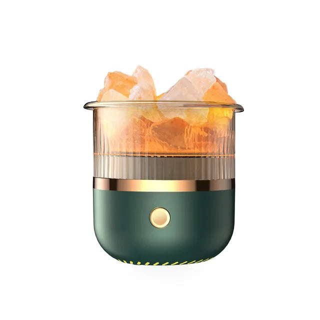 Stornfield | Himalayan Salt Lamp and Essential Oil Diffuser, USB Ultrasonic Humidifier for Home and Office