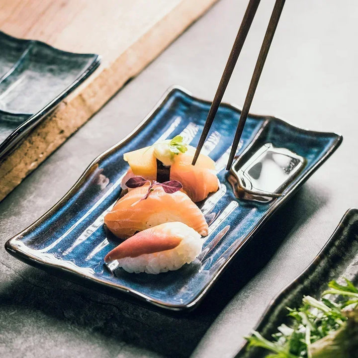 Assiettes à Sushi en Céramique Artisanale Stornfield