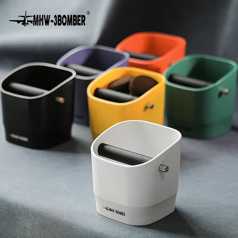 Stornfield | 0.9–1.2L Espresso Knock Box, Detachable Knock Bar and Non-Slip Base, Coffee Grounds Bin, Barista Desk Accessories
