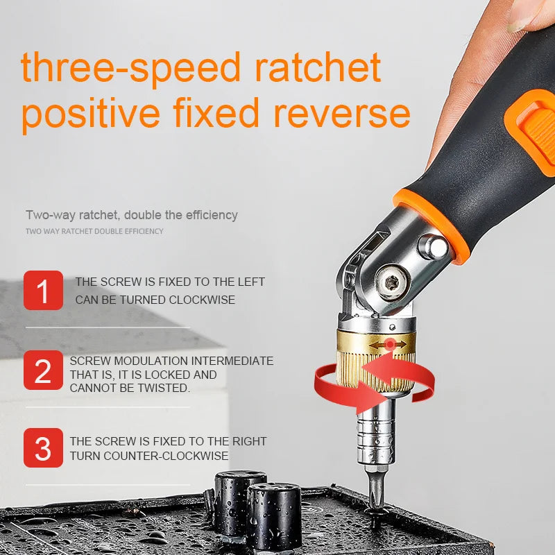 The versatile 180° ratcheting screwdriver | For any task | Stornfield