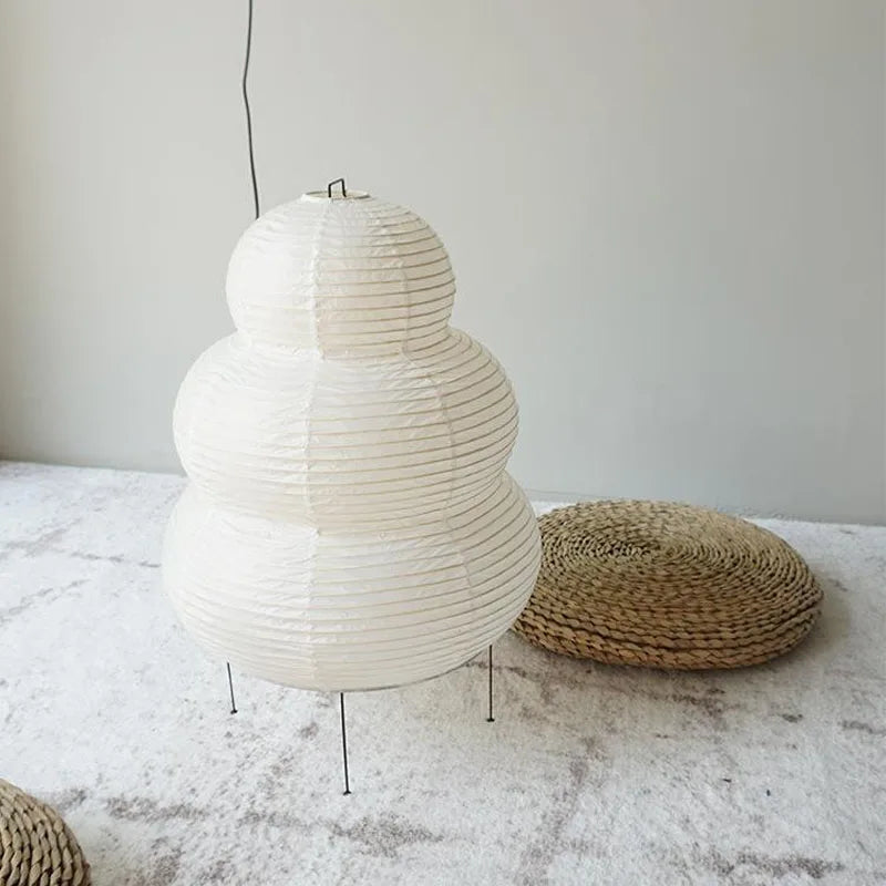 Adjustable table lamp made of rice paper, Japanese paper light for office & living room | Stornfield