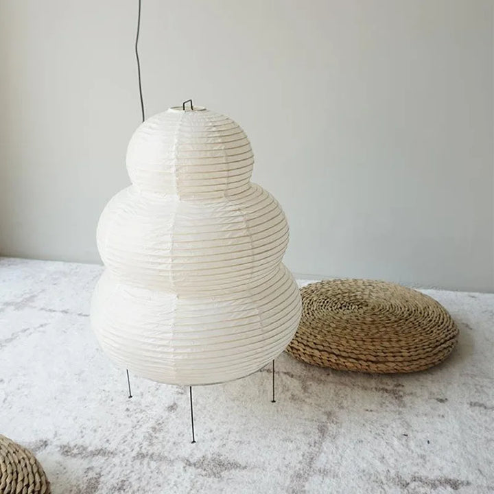 Adjustable table lamp made of rice paper, Japanese paper light for office & living room | Stornfield