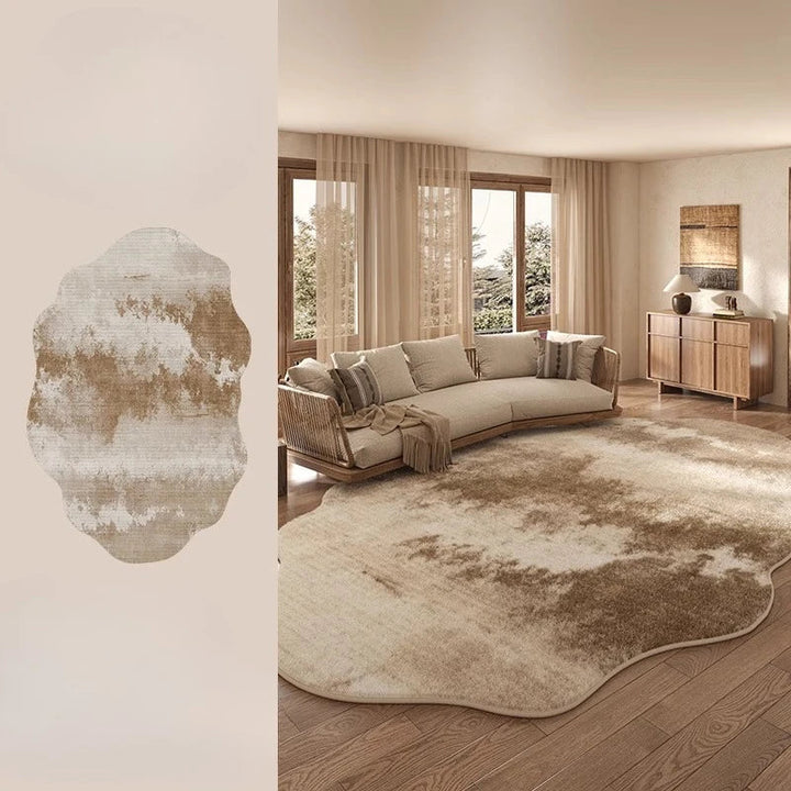 Stornfield | Irregular Plush Rug Light Luxury Washable for Bedroom and Living Room