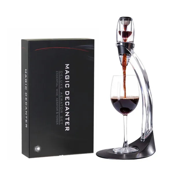 Stornfield | Wine aerator, decanter, pourer, set with filters, air purifier, stand diffuser, air aerator, sieve, aerator, wine for the dining room bar