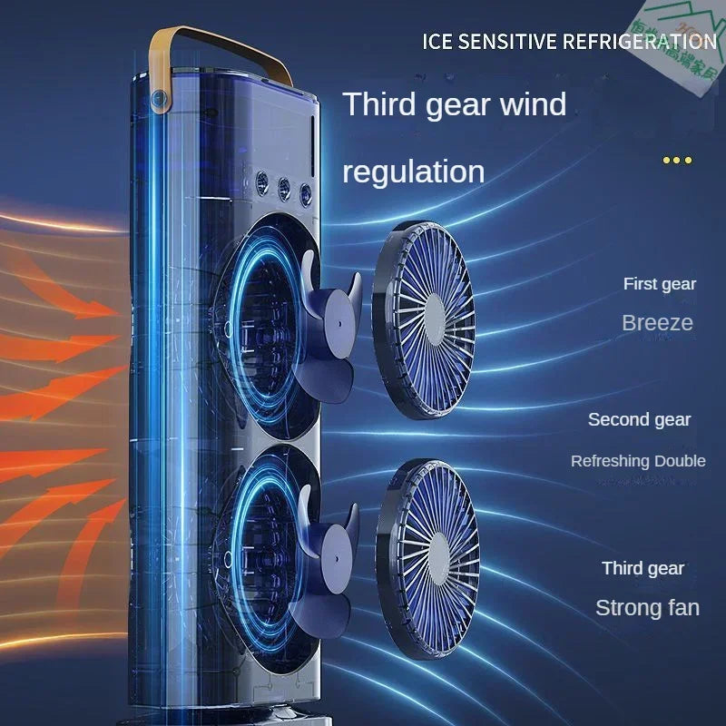 Portable Double Fan Cooling Spray Air Conditioning | Stornfield