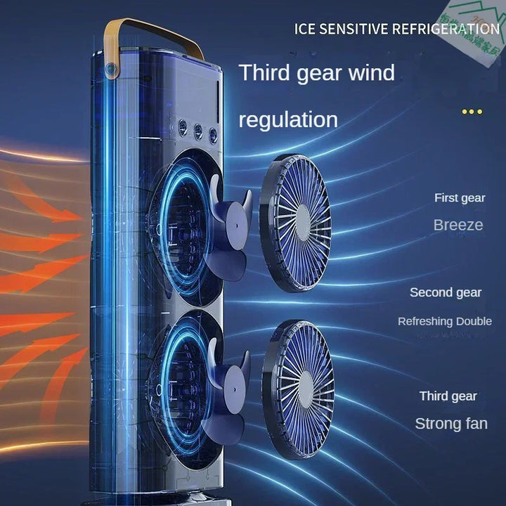 Portable Double Fan Cooling Spray Air Conditioning | Stornfield