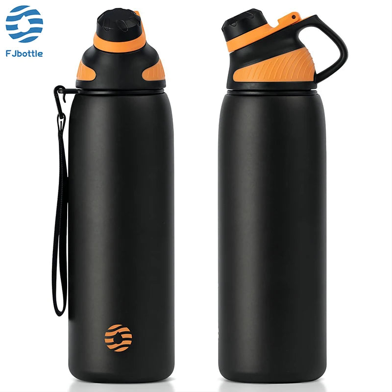Stainless steel vacuum bottle 1000 ml with magnetic lid | Stornfield