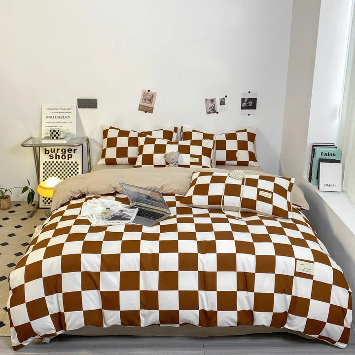 Stornfield | KaroSleep | Ensemble de literie complet avec taie d'oreiller