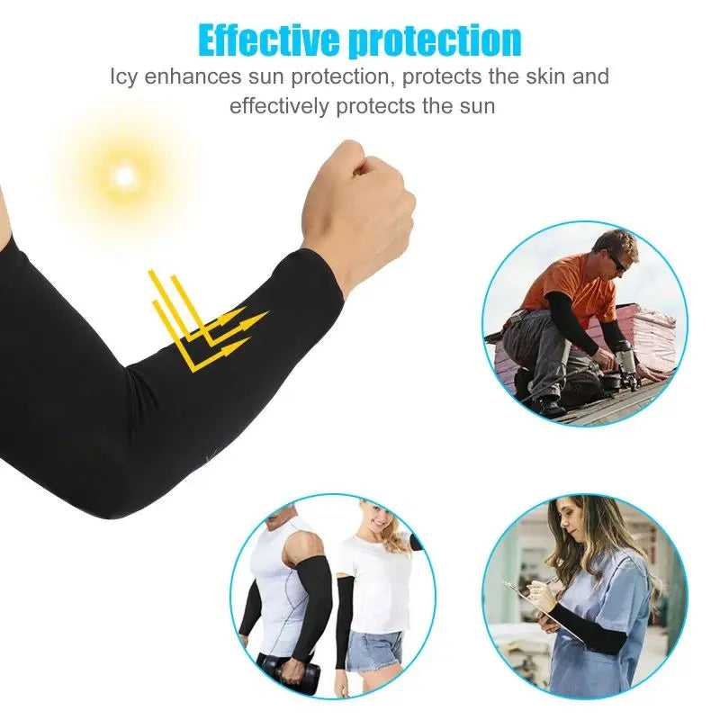 Sun Protection Ice Cooling Silk Arm Covers | Stornfield