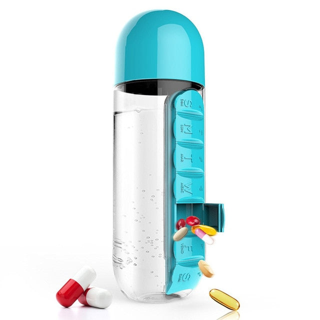 Water Bottle With Pill Organizer | Stornfield