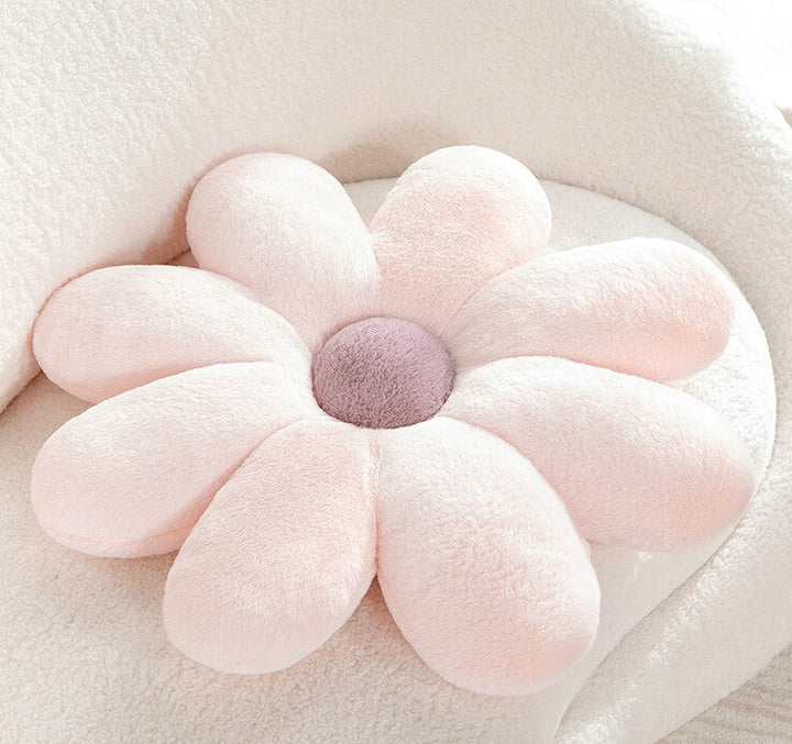 Fluffy Daisy Cushion - Pastel | Stornfield