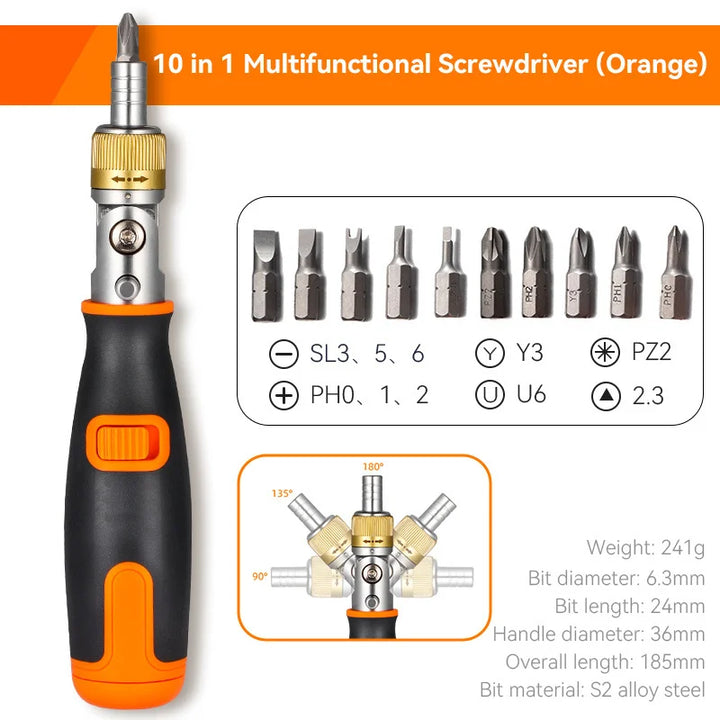 The versatile 180° ratcheting screwdriver | For any task | Stornfield