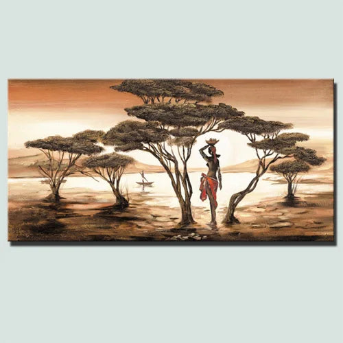 Stornfield | Plus Size Abstract African Woman Canvas Painting