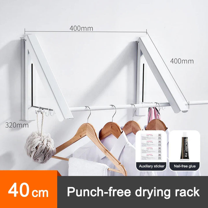 Space Saver FoldaStonrfielde Wall Clothes Aluminum Rack | Stonrfield