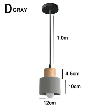 Stornfield | Nordic Metal and Wood LED Pendant Light - Modern Hanging Lamps for Dining Room and Kitchen